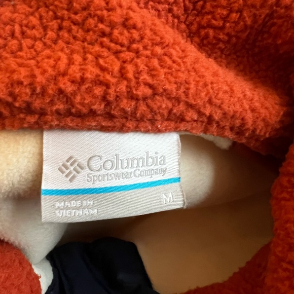 Columbia Lodge Sherpa Fleece Retro Outdoor Cozy Soft Pullover Sweatshirt Medium - Picture 12 of 16